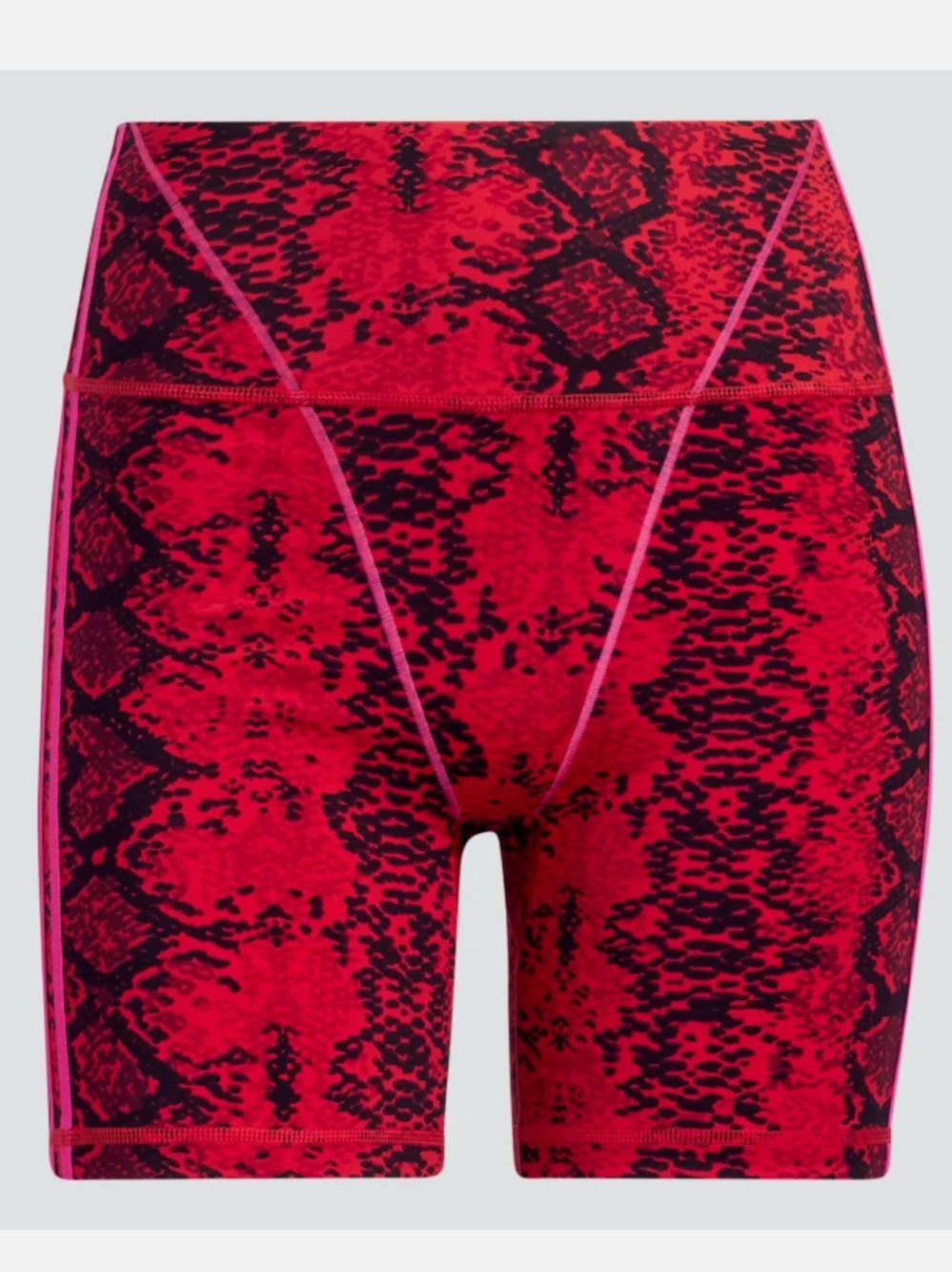 Ivy Park x Adidas Red Snake-Print Bike Shorts Tights